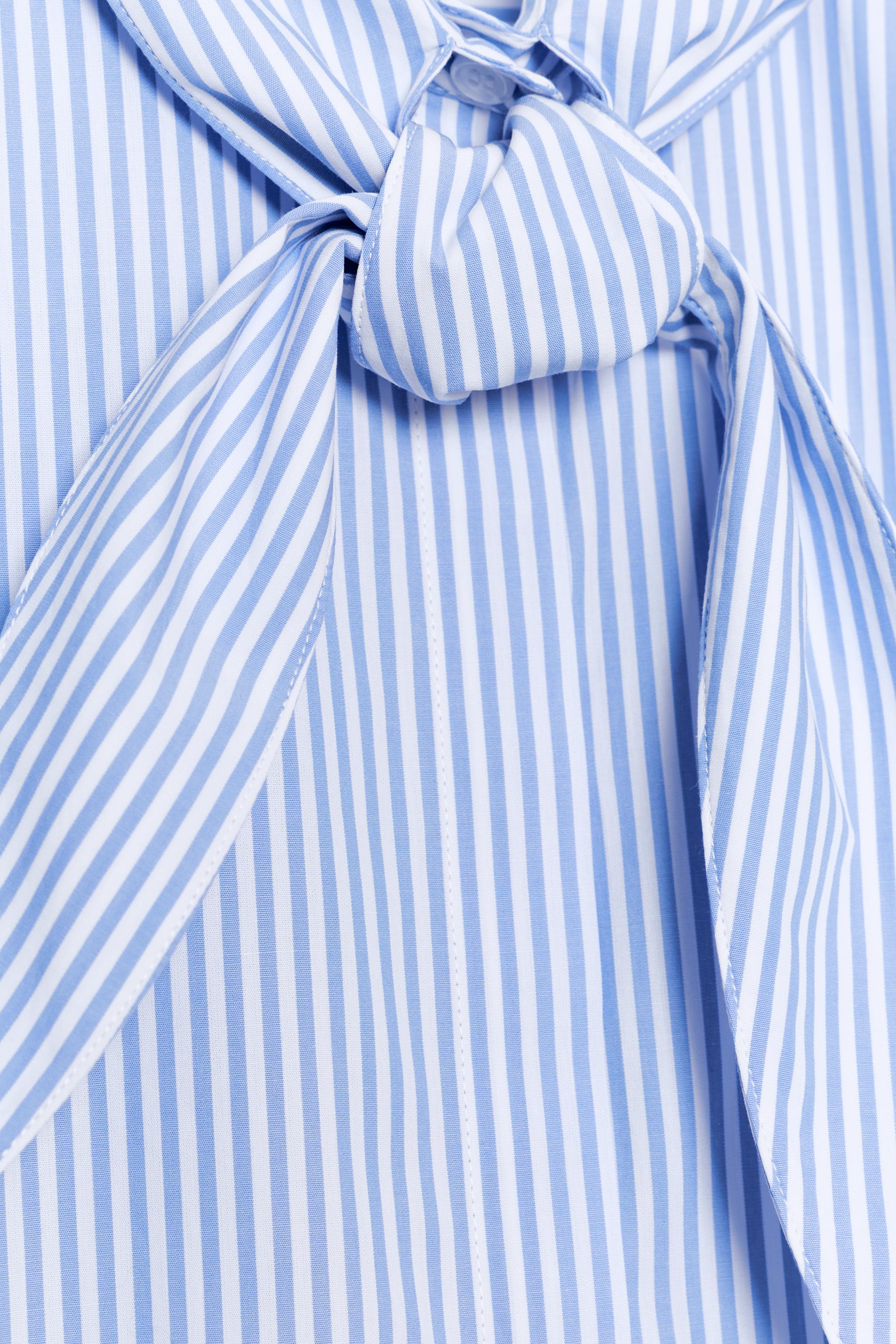 ZW COLLECTION LACED STRIPED SHIRT